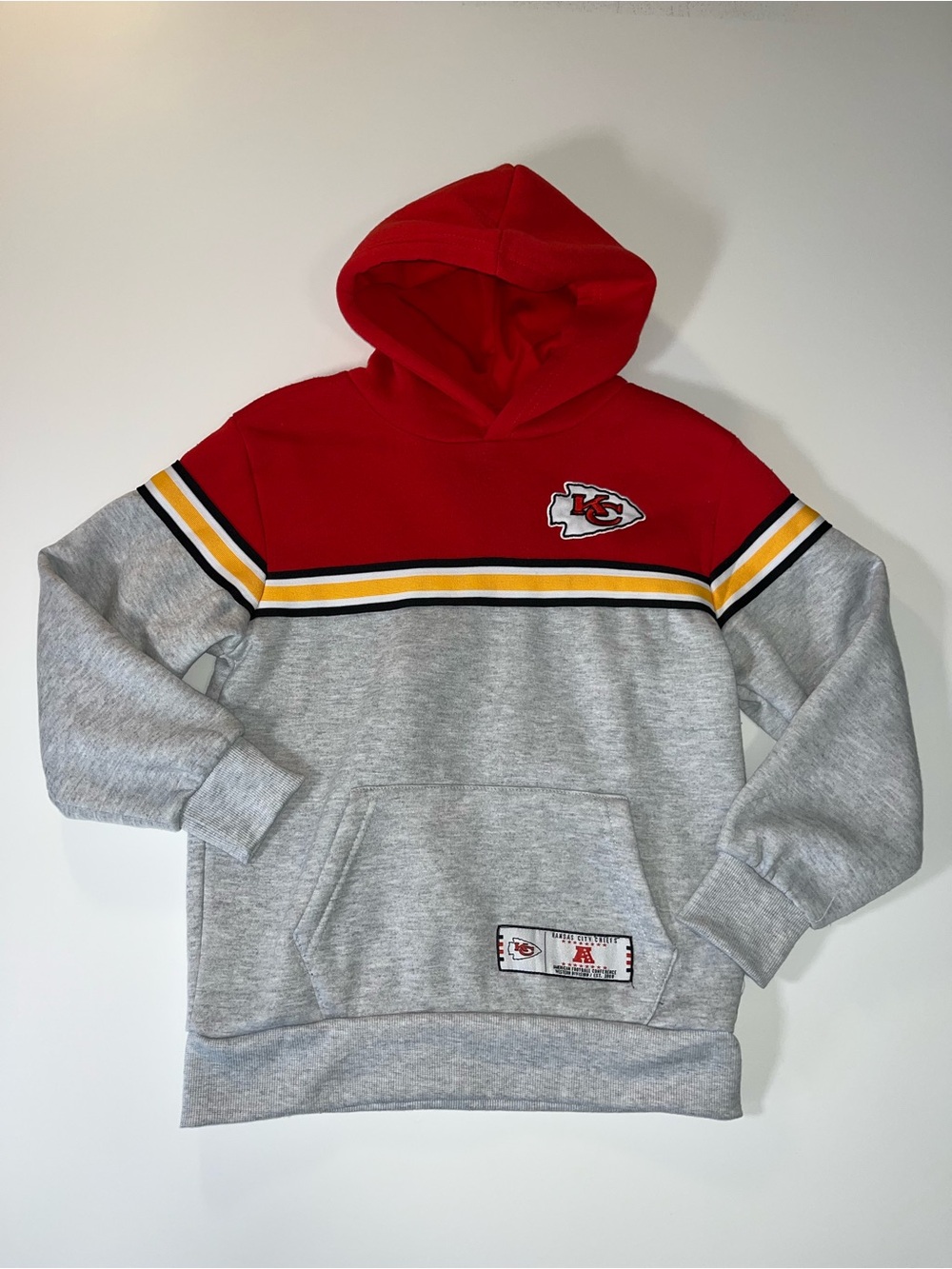Kansas City Chief Pullover Hoodie Sweatshirt NFL Team Apparel Youth 10/12